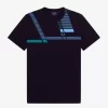 T-shirt imprimé Glitch pour homme