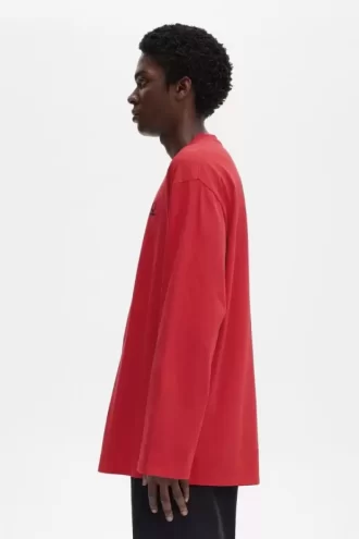T-shirt imprimé à manches longues pour homme