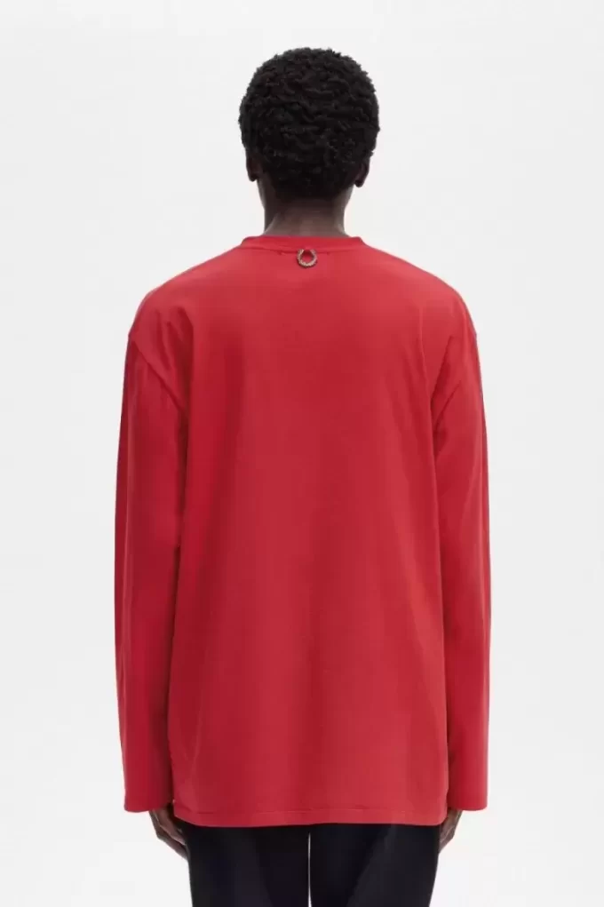 T-shirt imprimé à manches longues pour homme