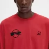 T-shirt imprimé à manches longues pour homme