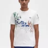 T-shirt à imprimé quadrillé pour homme