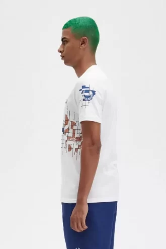 T-shirt à imprimé quadrillé pour homme