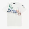 T-shirt à imprimé quadrillé pour homme