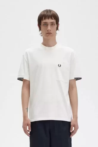 T-shirt à manches à liseré pour homme