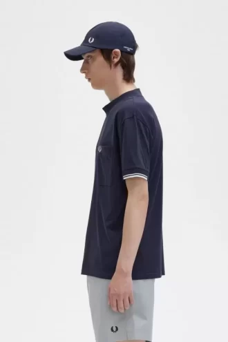 T-shirt à manches à liseré pour homme