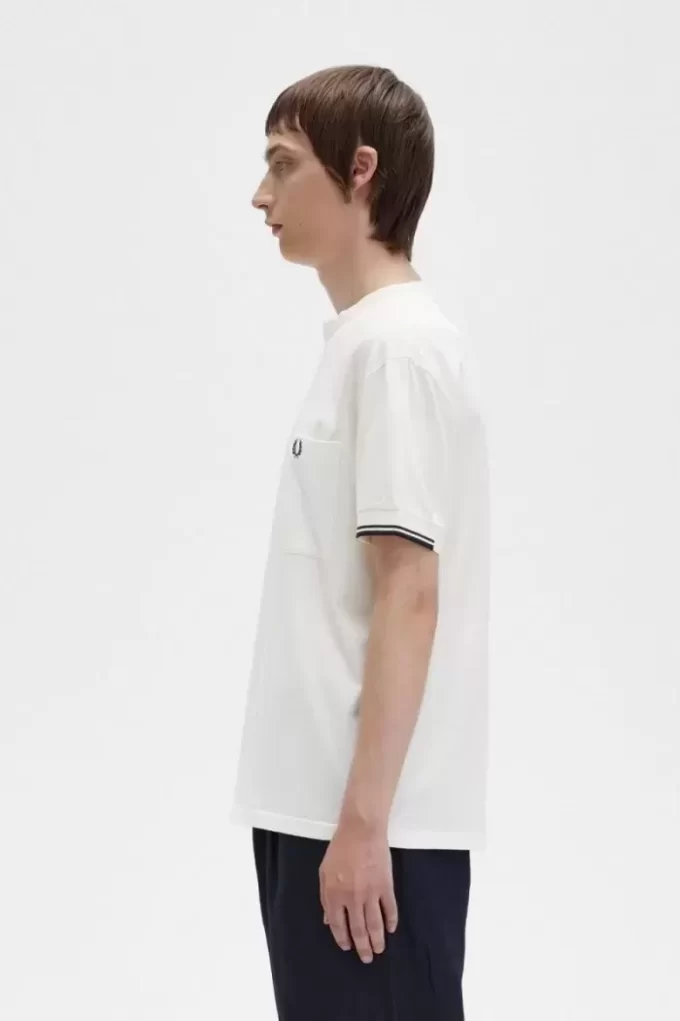 T-shirt à manches à liseré pour homme