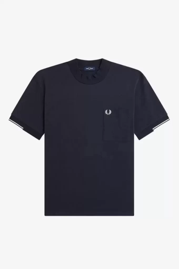 T-shirt à manches à liseré pour homme