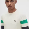 T-shirt à manches longues et empiècements pour homme