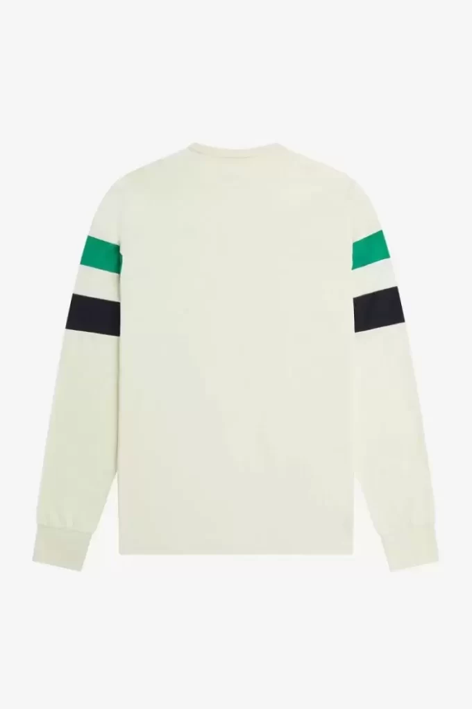 T-shirt à manches longues et empiècements pour homme