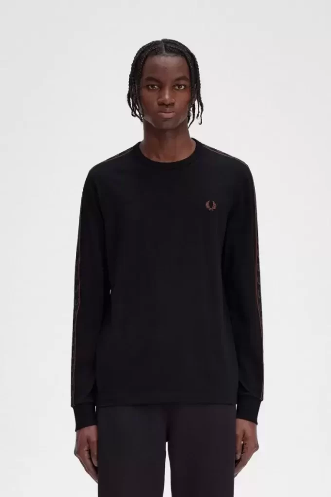T-shirt à manches longues pour homme avec bande adhésive