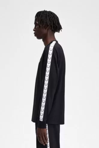 T-shirt à manches longues pour homme avec bande adhésive