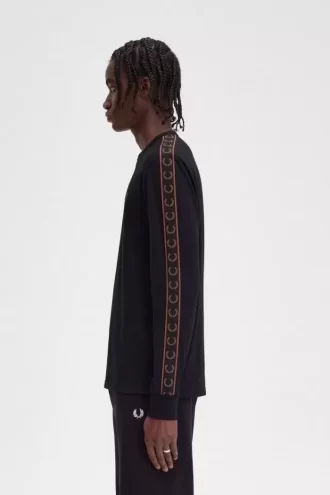 T-shirt à manches longues pour homme avec bande adhésive