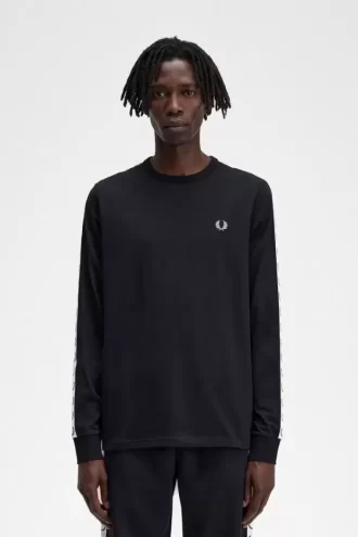 T-shirt à manches longues pour homme avec bande adhésive