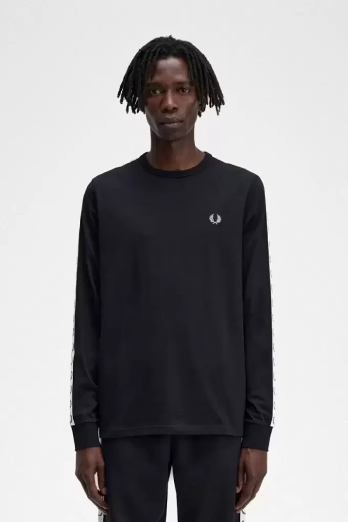 T-shirt à manches longues pour homme avec bande adhésive