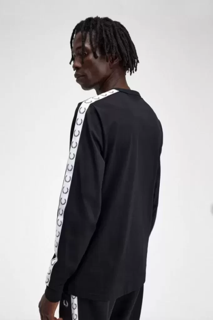 T-shirt à manches longues pour homme avec bande adhésive
