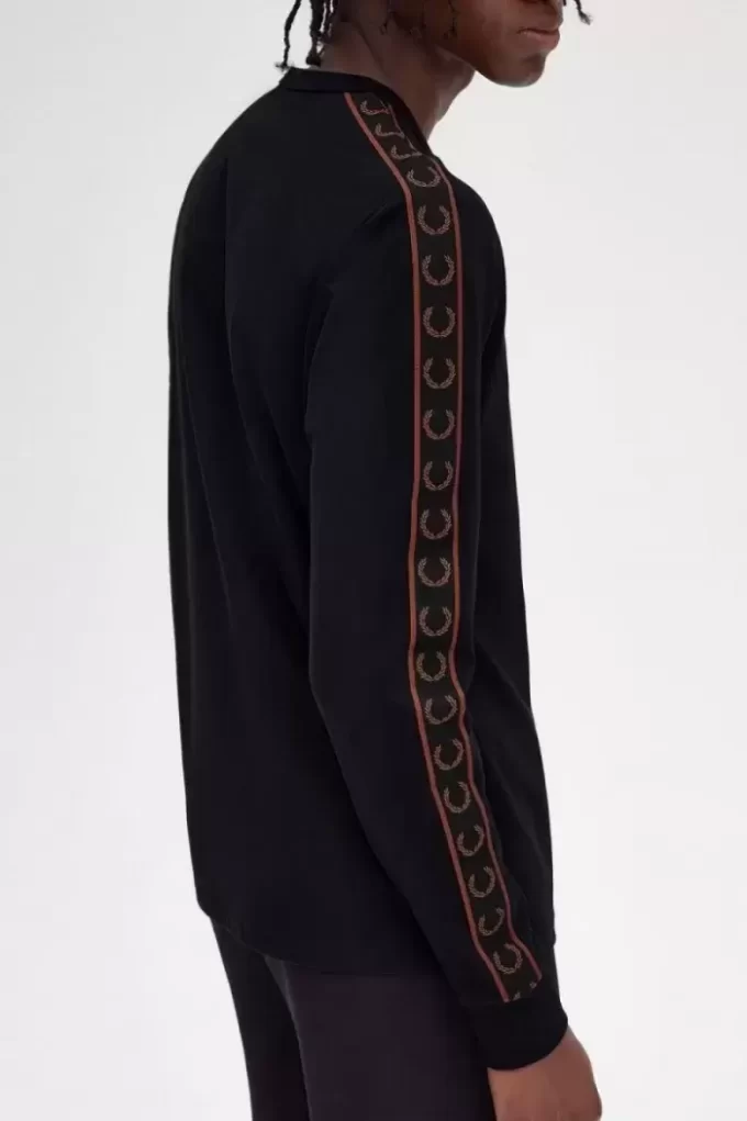 T-shirt à manches longues pour homme avec bande adhésive