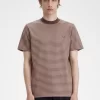 T-shirt épais à fines rayures pour homme