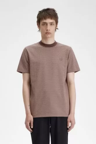 T-shirt épais à fines rayures pour homme