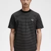 T-shirt épais à fines rayures pour homme