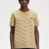 T-shirt épais à fines rayures pour homme