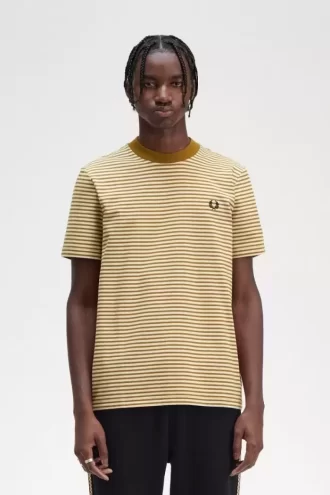 T-shirt épais à fines rayures pour homme