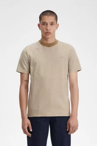 T-shirt épais à fines rayures pour homme