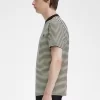 T-shirt épais à fines rayures pour homme