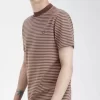 T-shirt épais à fines rayures pour homme