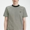 T-shirt épais à fines rayures pour homme