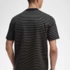 T-shirt épais à fines rayures pour homme