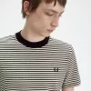 T-shirt épais à fines rayures pour homme