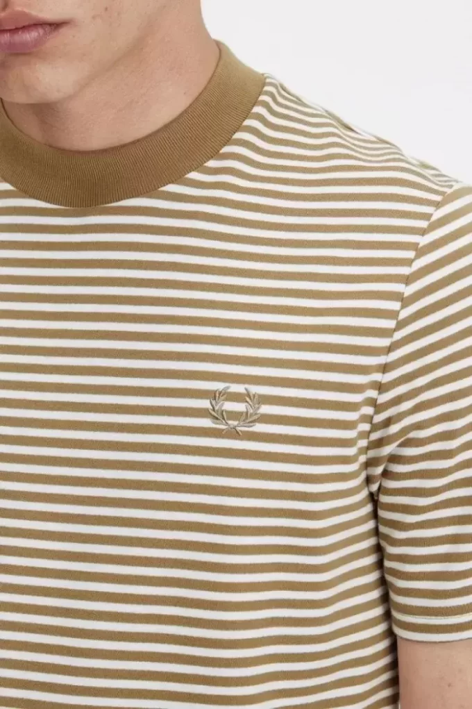 T-shirt épais à fines rayures pour homme
