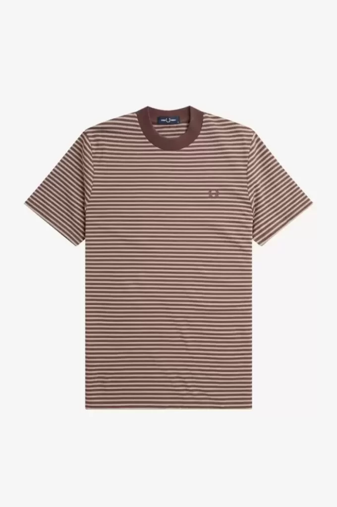 T-shirt épais à fines rayures pour homme