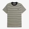 T-shirt épais à fines rayures pour homme