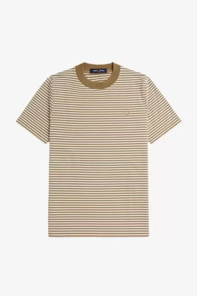 T-shirt épais à fines rayures pour homme