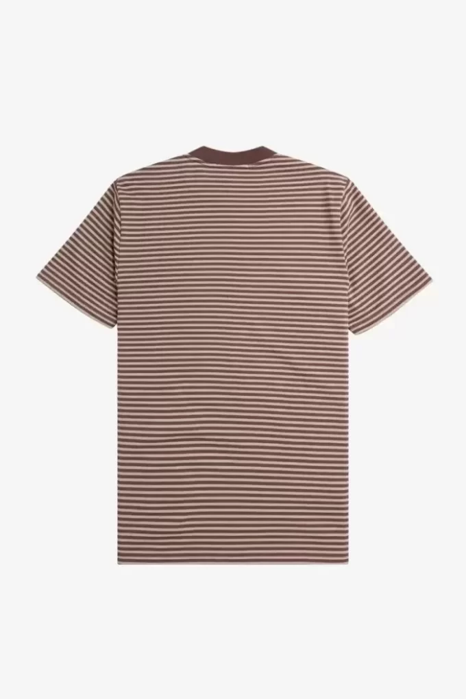 T-shirt épais à fines rayures pour homme