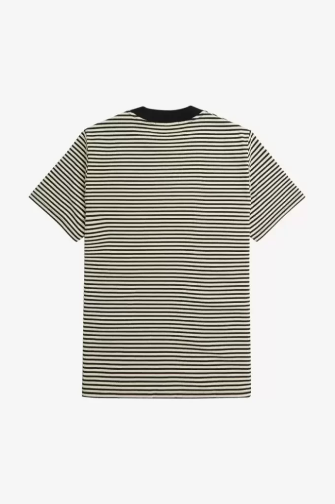 T-shirt épais à fines rayures pour homme