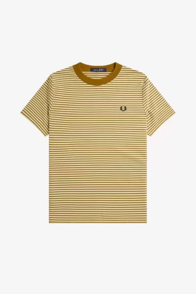 T-shirt épais à fines rayures pour homme