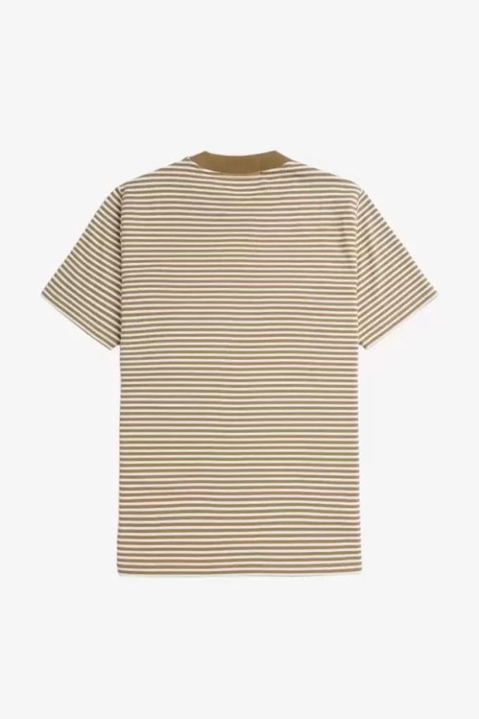 T-shirt épais à fines rayures pour homme