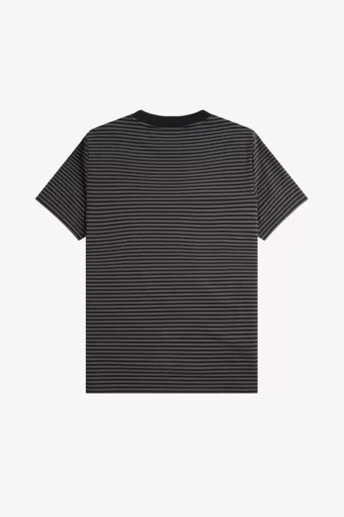 T-shirt épais à fines rayures pour homme