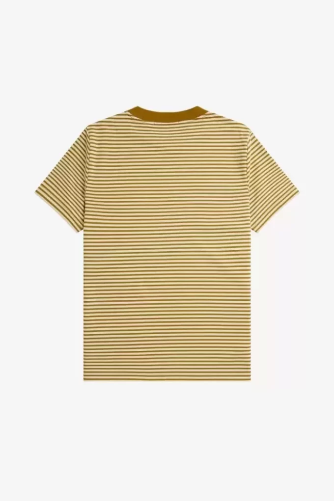T-shirt épais à fines rayures pour homme