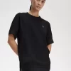 T-shirt piqué à bordure transparente pour femme