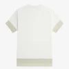 T-shirt piqué à bordure transparente pour femme