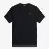 T-shirt piqué à bordure transparente pour femme