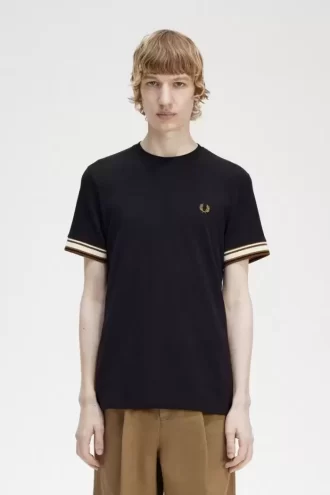 T-shirt piqué à liseré audacieux pour homme