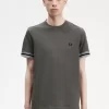 T-shirt piqué à liseré audacieux pour homme