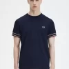 T-shirt piqué à liseré audacieux pour homme