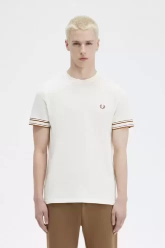 T-shirt piqué à liseré audacieux pour homme
