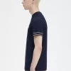 T-shirt piqué à liseré audacieux pour homme