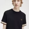 T-shirt piqué à liseré audacieux pour homme